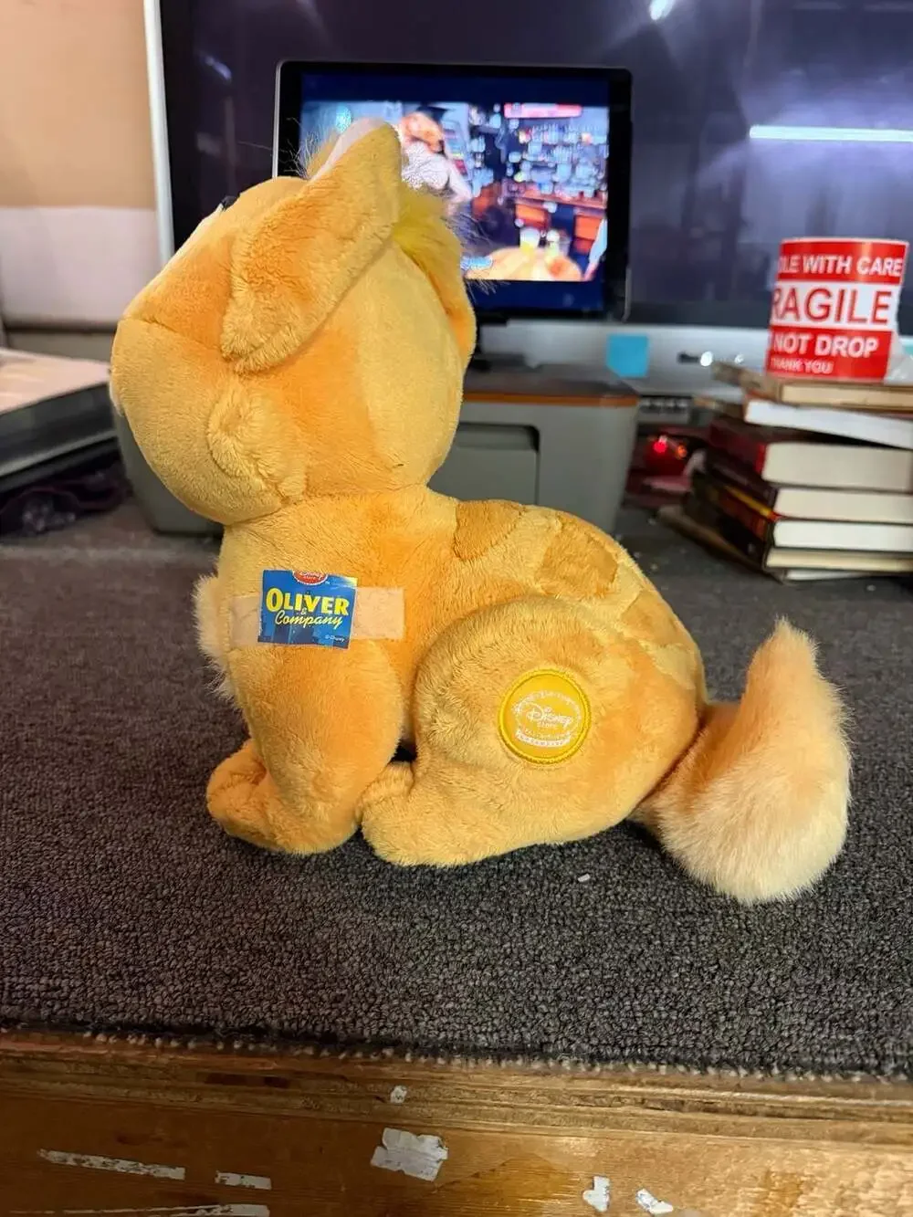 Disney Store Stamped Oliver from Oliver and Company Plush